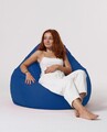 Fotoliu puf, Bean Bag, Ferndale Premium XXL, 115 x 130 cm, poliester impermeabil, albastru