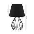 Lampa de masa, Insignio, 780SGN1915, PVC, Negru