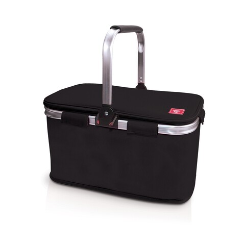 Cos frigorific termoizolant pentru picnic Iris Barcelona, 43x24x27 cm, poliester, negru