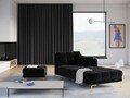 Sezlong living dreapta 1 loc, Mamaia, Micadoni Home, GL, 185x102x75 cm, catifea, negru