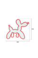 Decoratiune luminoasa LED, Balloon Dog, Benzi flexibile de neon, DC 12 V, Roz