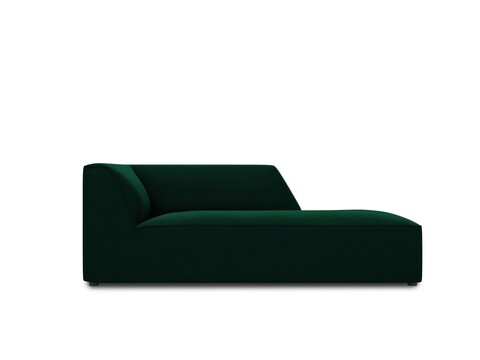 Sezlong living dreapta 1 loc, Ruby, Micadoni Home, BL, 180x93x69 cm, catifea, verde bottle