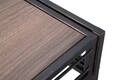 Consola Essential, Mauro Ferretti, 110 x 40 x 80 cm, fier/MDF, negru/maro