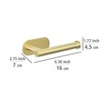 Suport pentru hartie igienica Orea, Wenko, 16x7x4.5 cm, inox, auriu