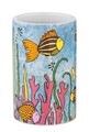 Suport periute si pasta de dinti, Wenko, Ocean Life, 6.5 x 11 x 6.5 cm, ceramica, multicolor