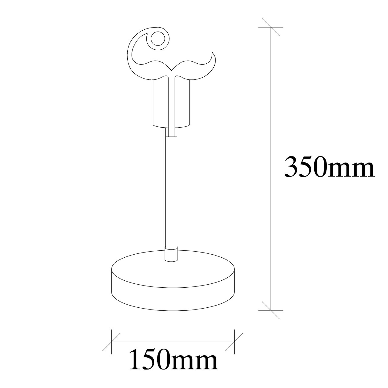 Lampa de masa, Nitid, Beami 1016, E27, 100 W, metal - 2 | YEO