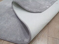 Covor, Soft Plush, 80x300 cm, Poliester, Gri deschis