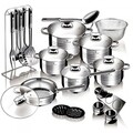 Set oale si ustensile, 27 piese, Blaumann, Gourmet Line, inox/sticla