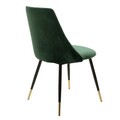 Scaun Giselle Gold, Pakoworld, 51x52x82 cm, catifea/metal, verde