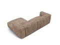 Coltar modular dreapta 2 locuri, Martina-212, Micadoni Home, 283x176x75 cm, velur, maro ghinda