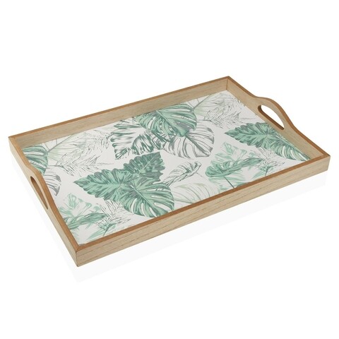 Tava pentru servire Exotic Leaves, Versa, 45 x 30 x 5 cm, MDF