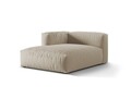 Sezlong modular living stanga 1 loc, Martina-169, Micadoni Home, 176x123x75 cm, tesatura structurata catifelata, bej deschis