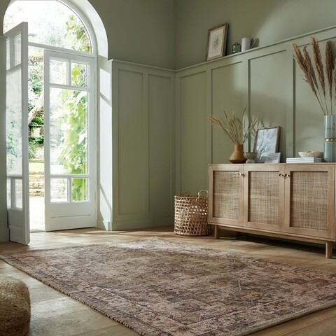 Covor Selena Jute Green, Flair Rugs, 200x290 cm, iuta/poliester/bumbac, verde