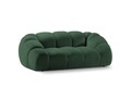 Canapea 2 locuri, Diana-192, Micadoni Home, 214x114x72 cm, catifea structurata, verde