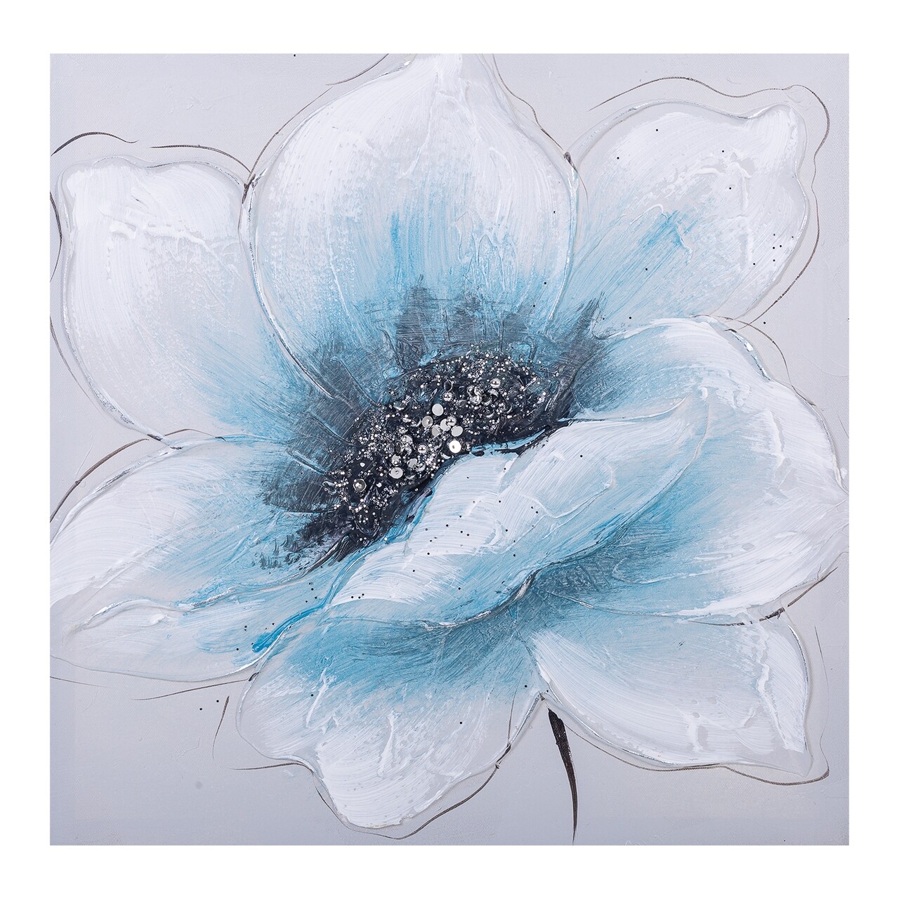 Tablou Decorativ, Blooming, Creaciones Meng, 40x40 Cm, Canvas/lemn De Brad