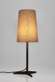 Lampa de masa Assam, Bizzotto, D22x60 cm, 1 x E27, 40W, metal/bumbac/in, negru/bej