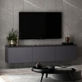 Comoda TV, Inarch, Neon, 160x35x32 cm,  Antracit