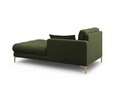 Sezlong living dreapta 1 loc, Mamaia, Micadoni Home, GL, 185x102x75 cm, tesatura tip twill, verde