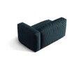 Modul dreapta pentru canapea modulara, 1 loc, Martina-169, Micadoni Home, 160x106x75 cm, tesatura structurata catifelata, albastru jeans