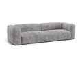 Canapea modulara 4 locuri, Martina-212, Micadoni Home, 320x106x75 cm, velur, gri deschis