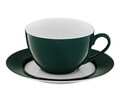 Set de cafea / ceai 12 piese Aura Green, Ambition, portelan, 220 ml, verde