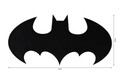 Decoratiune luminoasa LED, Batman, MDF, 60 LED-uri, Rosu