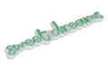 Decoratiune luminoasa LED, Sweet Dreams, Benzi flexibile de neon, DC 12 V, Verde