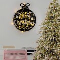 Decoratiune de luminoasa XMASBLACK-007, Tanelorn, 51x56 cm, metal, negru