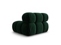 Modul canapea 1 loc fara cotiere, Bellis, Micadoni Home, BL, 94x94x63 cm, catifea, verde bottle