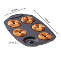 Forma de copt mini gogosi, Tefal, PerfectBake J5734602, 21 x 29 cm, aluminiu reciclat, negru/maro