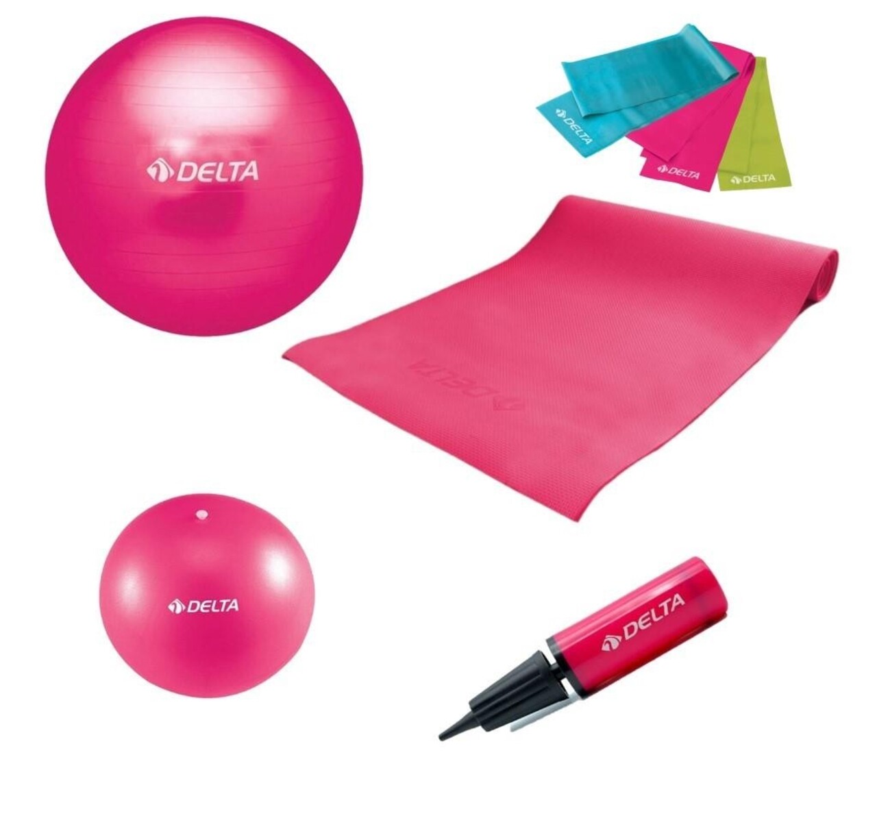 Set 7 Piese Pentru Yoga/pilates 267DLT1693, Delta, PVC, Multicolor