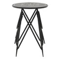 Set mobilier de gradina Bistro, InArt, 3 piese, pliabil, negru