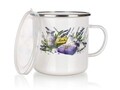 Cana emailata cu capac Lavende, Banquet, 700 ml