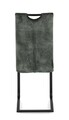 Scaun Kenneth, Bizzotto, 42 x 56 x 102 cm, otel/catifea, verde inchis