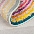 Covor Rainbow Spot Shaggy Multi, Flair Rugs, D100 cm, polipropilena, multicolor