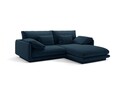 Coltar dreapta 3 locuri, Torino-211, Micadoni Home, 220x170x83 cm, tesatura structurata chenille, albastru navy