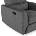 Fotoliu cu recliner manual, Adele, L.94 l.90 H.99, stofa, gri