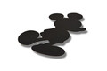 Decoratiune luminoasa LED, Mickey Mouse, MDF, 60 LED-uri, Verde