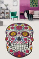 Covoras de baie, Chilai Home, Skull Djt (200 x 290), 200x290 cm, Poliester, Multicolor