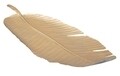 Platou decorativ Leaf, Mauro Ferretti, 55x18x2 cm, fier, auriu