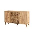 Set mobilier living 3 piese, comoda, comoda tv si masuta, Motto 731, Vella, atlantic pine