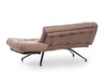 Canapea extensibila Coxy, Futon, 3 locuri, 110x200 cm, metal, maro