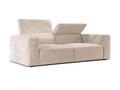 Canapea 3 locuri cu tetiera reglabila, Cruz-197, Micadoni Home, 234x103x74 cm, tesatura chenille Cremona, bej