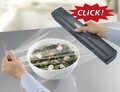 Dispenser pentru folie aluminiu, Wenko, Perfect Cutter L, 38 x 5.2 x 6.7 cm, plastic/inox, antracit