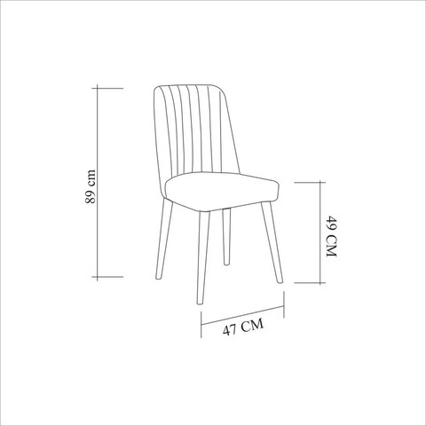 Scaun, Vella, Vina 0701, 46x85x46 cm, PAL, Atlantic Pine / Soho