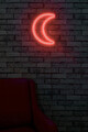 Decoratiune luminoasa LED, Crescent, Benzi flexibile de neon, DC 12 V, Rosu