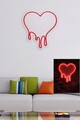 Decoratiune luminoasa LED, Melting Heart, Benzi flexibile de neon, DC 12 V, Rosu