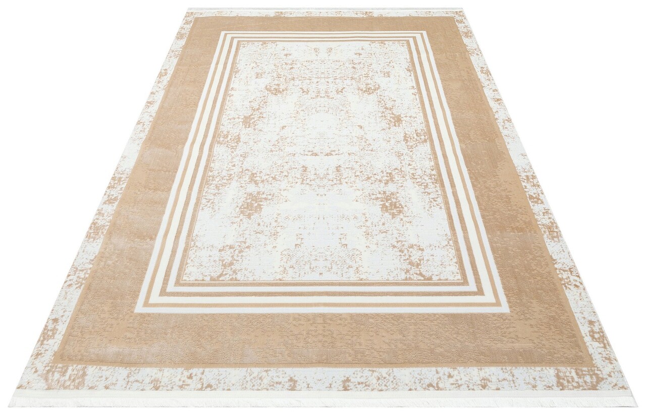 Covor, St 17 Beige Xw , 80x150 cm, Poliester, Bej/Alb