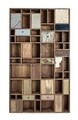 Biblioteca Dhaval, Bizzotto, 115x30x200 cm, lemn de mango/MDF