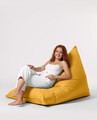 Fotoliu puf, Bean Bag Ferndale, Pyramid Bed, 145 cm, poliester impermeabil, galben